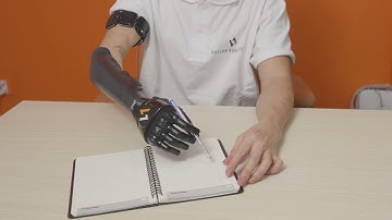 How To Use Myoelectric Hand | Writing With Vulcan Prosthetic Hand