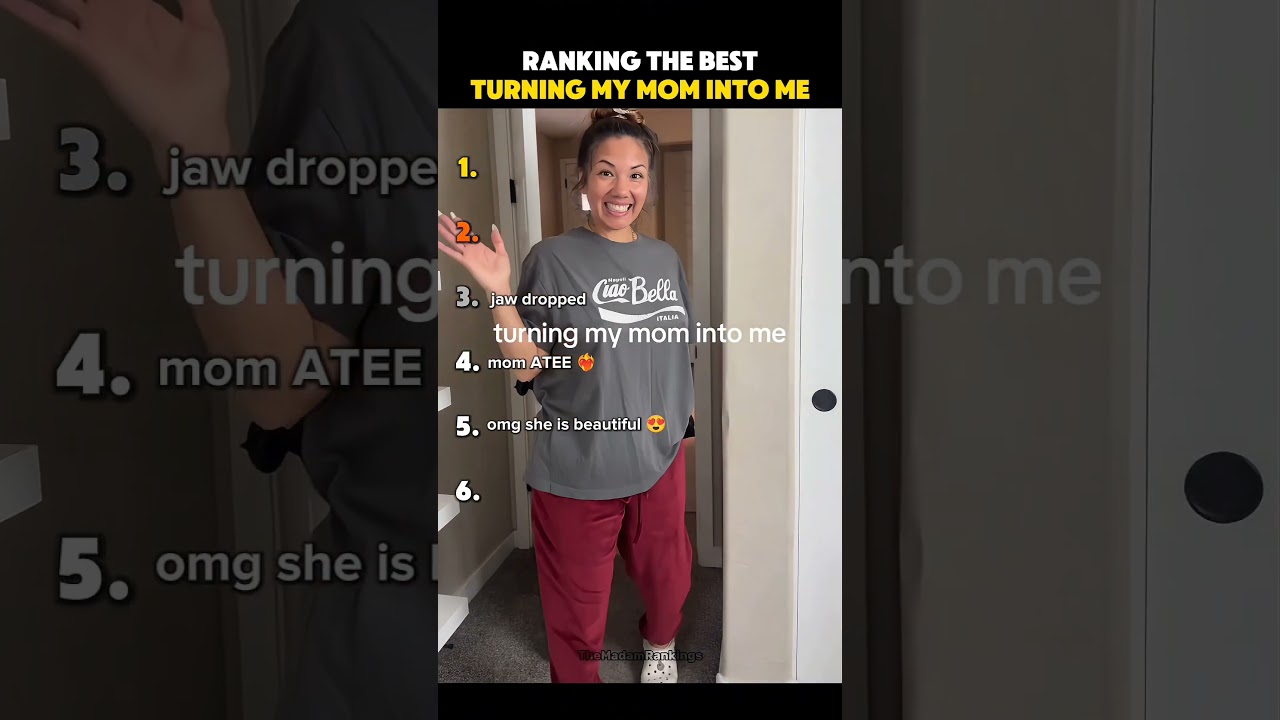 Ranking The BEST Turning My Mom Into Me Trend #shorts #trend #usa