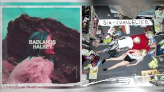 Halsey vs. Sia - Colored Chandelier (Mashup)