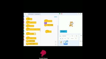 How to make a Start button | In Scratch | By Scratch Classes 👍