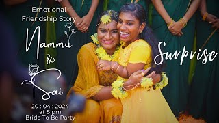 😭அழுத்துட்டோம்😢| Emotional Surprise Friendship 👩‍❤️‍👩Story | Nammu & Sai |@mrmrsevents