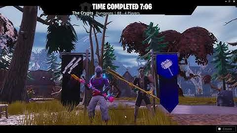 fortnite save the world the crypts timed run and melee only 88 pl 1080p60fps gameplay high bitrate