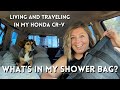 Full-Time Travel: What I Keep In My Shower Bag!