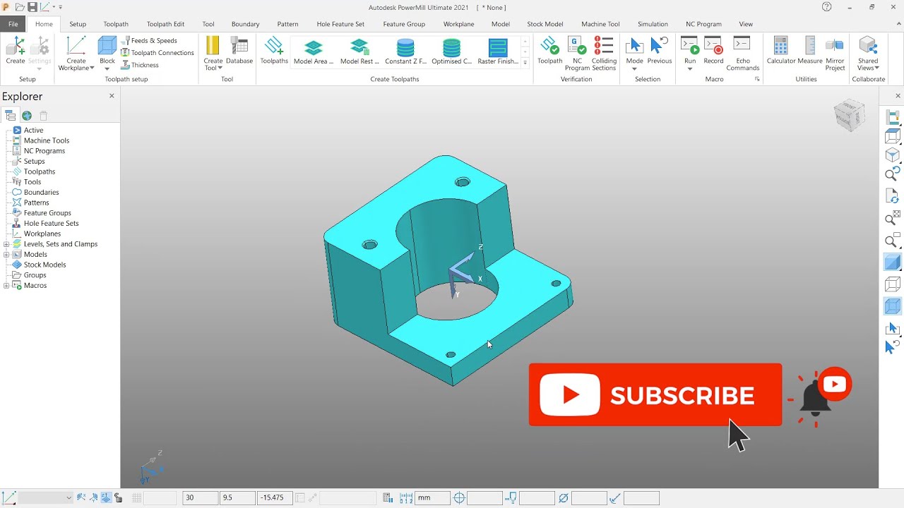 Powermill tutorial part 7 l آموزش نرم افزار پاورمیل بخش 7 - YouTube