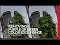 How to get rid of that purple or green edge fringe in lightroom