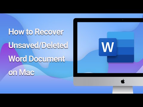How to Recover Unsaved/Deleted Word Document on Mac