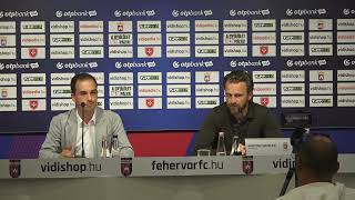 Fehérvár FC - Ferencvárosi TC | Mérkőzés utáni sajtótéjákoztató