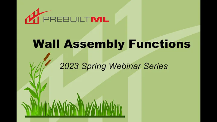 Wall Assemblies - Spring Training Webinar Series