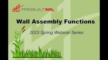 Wall Assemblies - Spring Training Webinar Series