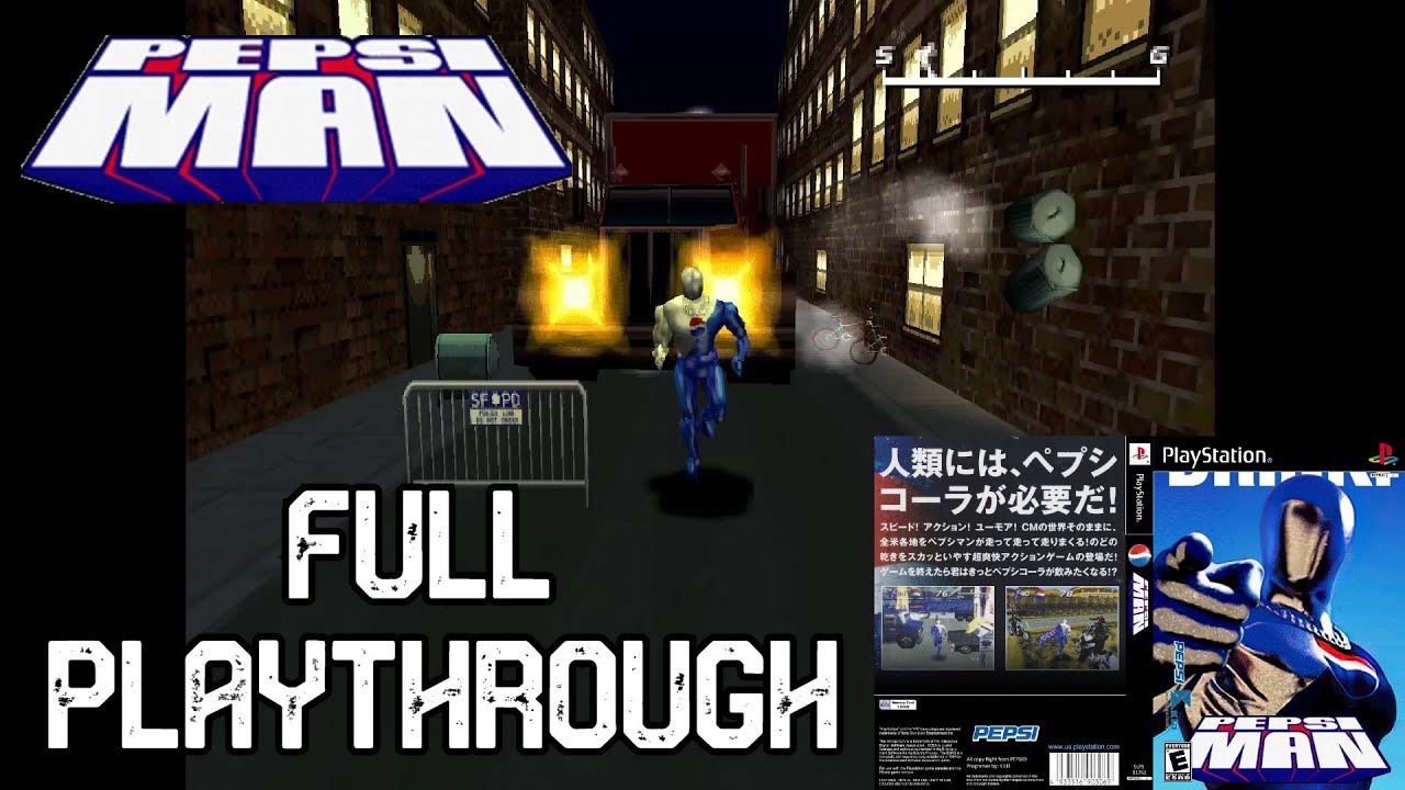 Pepsiman (PSX) - Full Playthrough - YouTube