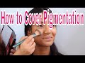 How to cover pigmentation in hindi