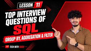 SQL GROUP BY, Aggregation & FILTER | Top Interview Questions | SQL for Beginners #Lesson11