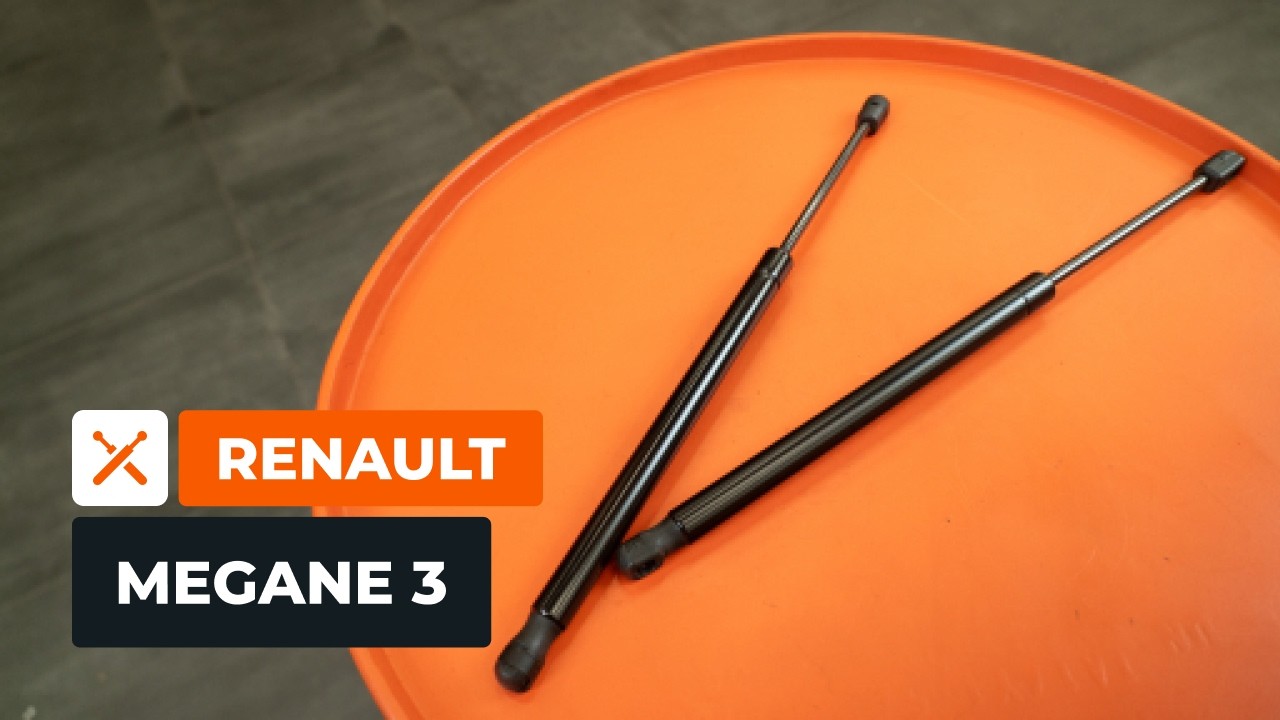 Sprężyny gazowe tylnych drzwi: wymiana w samochodzie RENAULT MEGANE 3 [PORADNIK AUTODOC]