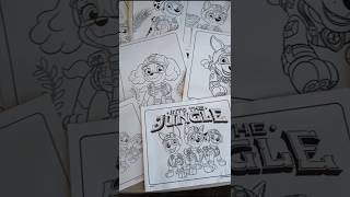 New Paw Patrol Coloring Pages | Paw Patrol Jungle Coloring pages Flip thru #shorts #toys #coloring