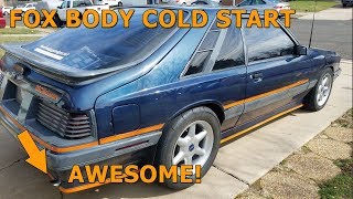 Fox Body Capri Cold Start - Awesome exhaust!