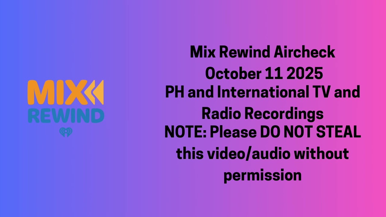 Mix Rewind Aircheck October 11 2025