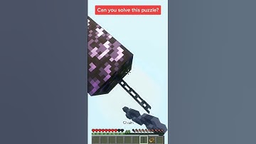 Can you solve this puzzle? #minecraft #minecraftmemes - #shorts