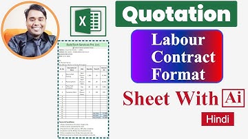 How to create a  labour contract quotation format with ai