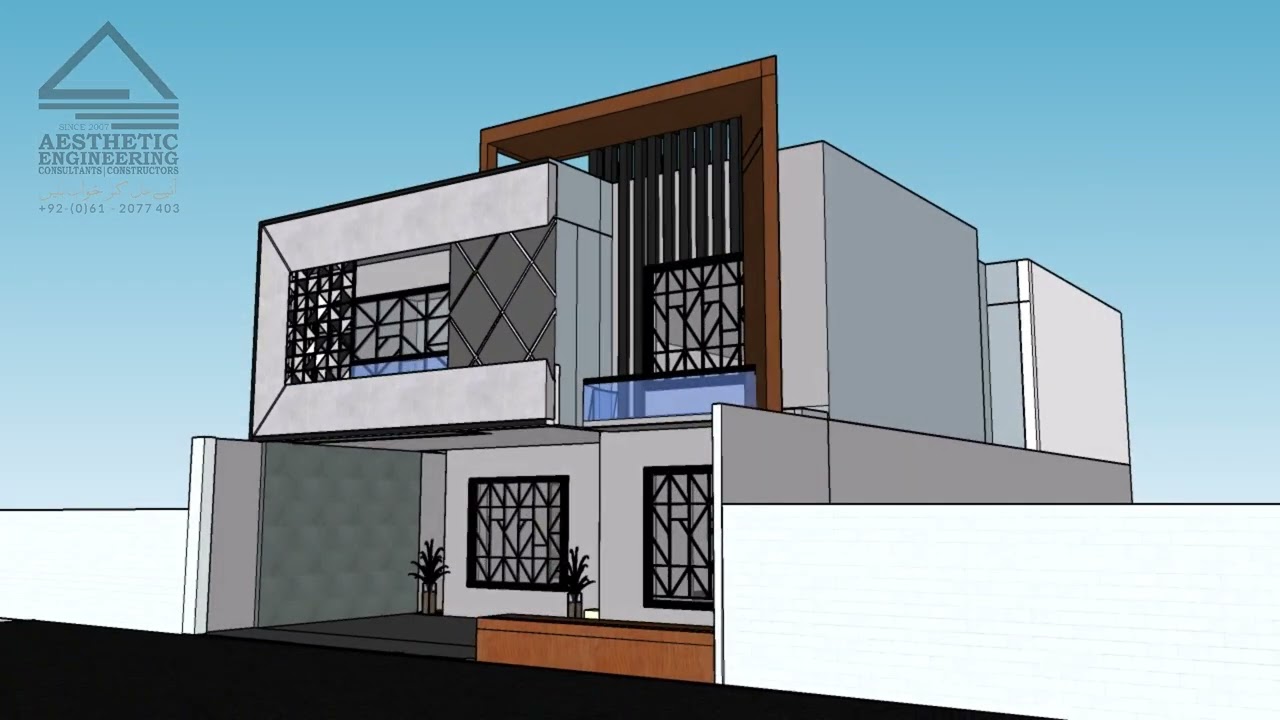 Architectural Marvel Unveiled! 3D Exterior Tour by Team Aesthetic | Dream Home Design