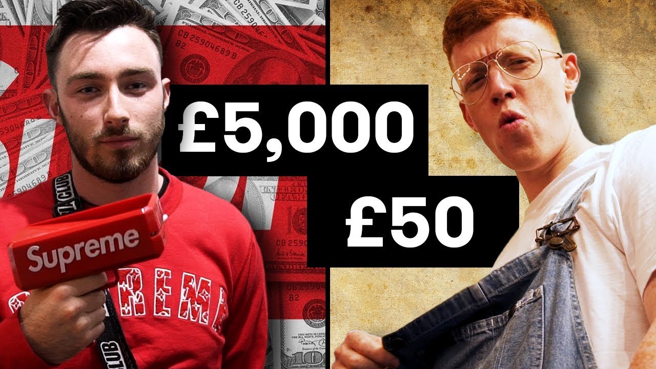 £50 THRIFT vs £5000 HYPEBEAST Challenge!