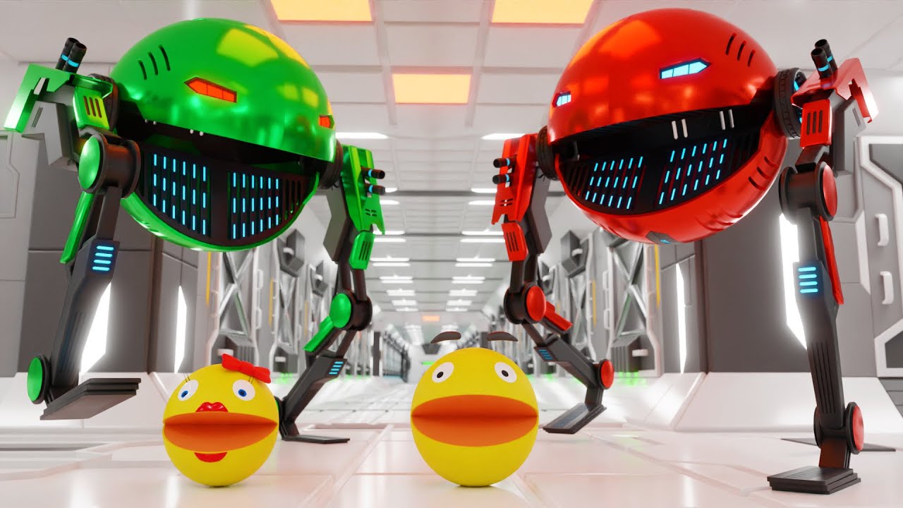 Pacman vs Monsters Compilation | Pacman vs Lizard, Snake Robot, Spider Robot