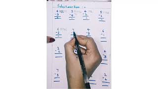 Substraction trick|Easy Substraction #youtube#youtubevideo #trending #ytvideo  @ChildrenEducation2M