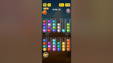 Ball Sort Puzzle 2021 level 115 gameplay walkthrough