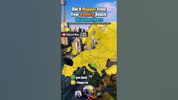 Did A Mapper From Your Country Reach 5000 Subscribers #europe #youtube #shorts