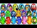 40 Surprise eggs, Маша и Медведь Kinder Surprise Mickey Mouse Disney Pixar Cars 2