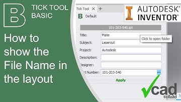 How to show File Name in layout | Tick Tool Basic