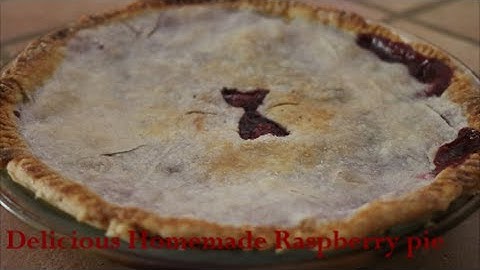 Delicious Homemade Raspberry pie / Sweet Cooking R.L