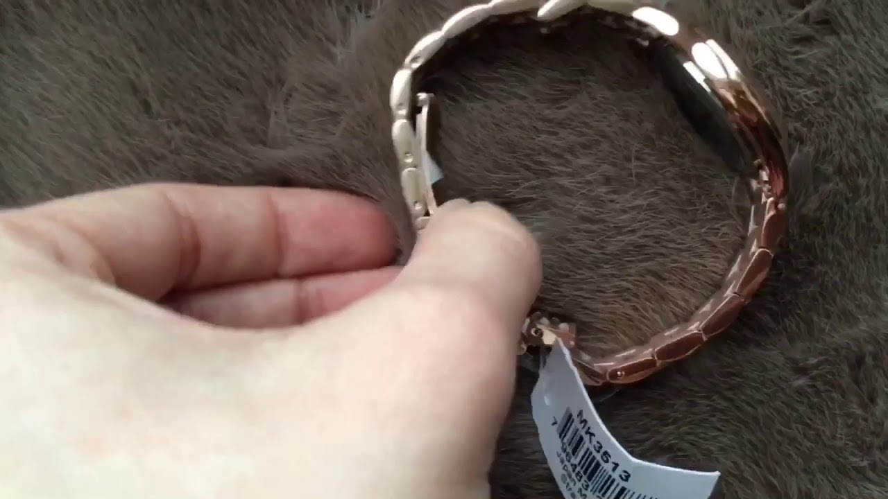 michael kors mini slim runway watch rose gold