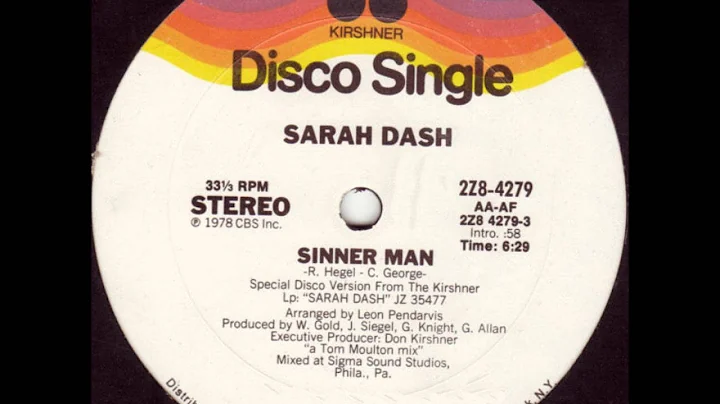 Sarah dash - Sinner man (1978) 12"