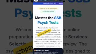 Free SSB Psychological Test Practice | TAT, WAT, SRT &amp; SD | Real-Time SSB Prep | ssbpsychtest.in