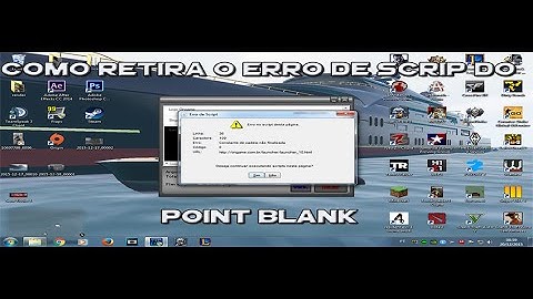 Como retira o erro de script do Point Blank