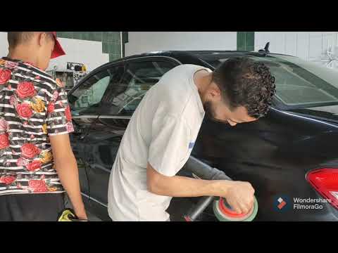 فن تلميع السيارات والقطنة مبتكدبش 