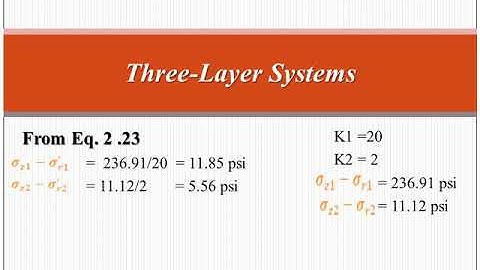 Pavement Analysis, Lecture 13, Three Layers System, Jones table, Example