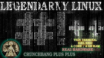 Waga piórkowa w Linux  #!++ CrunchBang++ 11 - Openbox Debian 11 na Thin Terminal IGEL H830C