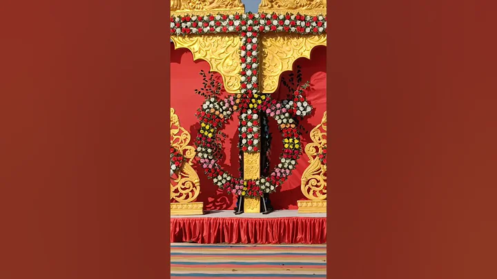 Best flower decoration decoration idea wedding flower decoration mandap decoration #shorts #wedding