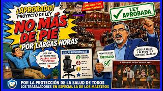 😱🔴No mas de pie por largas horas, por el cuidado de la salud de los maestros. ¿Derecho a descansar?