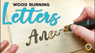 How to Wood Burn Letters | Templates and Freehand