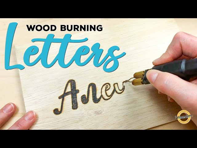 Lettering Textures Part 2 Pyrography Tutorial wood burning