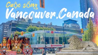 #2 🇨🇦Cuộc sống Canada | Thành phố Vancouver Một Ngày Nắng Đẹp