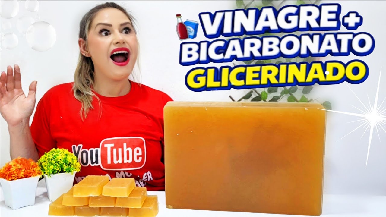 SABÃO GLICERINADO LIMPA TUDO 😱 | Vinagre + Bicarbonato | Eu Não Fico Mais Sem (Louça e Roupa)