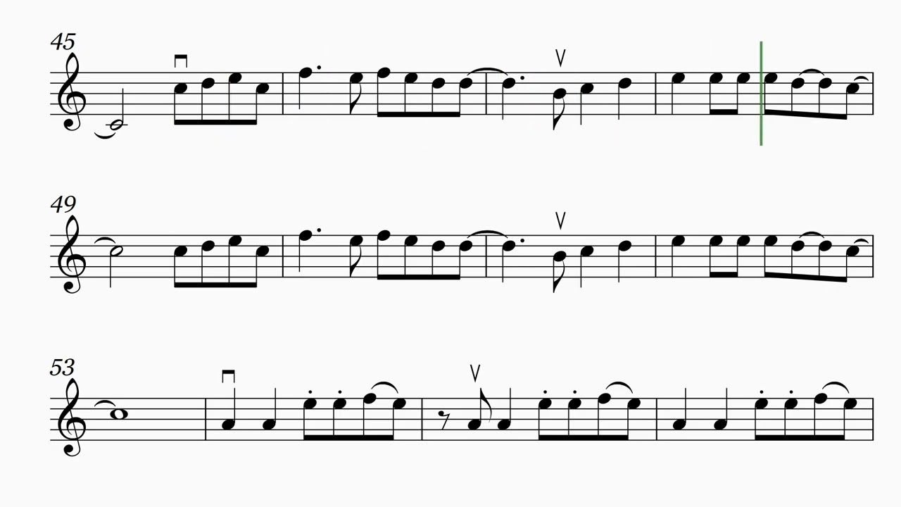 Bad Romance - Violin Solo (no chord symbol)