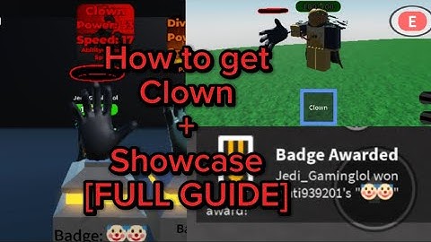 How to get Clown + Showcase [FULL GUIDE] || Slap Battles But Bad