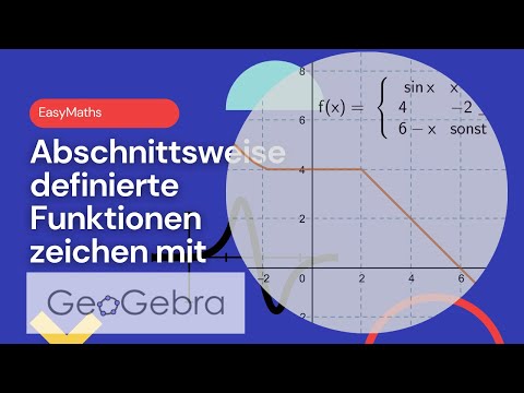 Stückweise/ abschnittsweise definierte Funktionen mit #GeoGebra