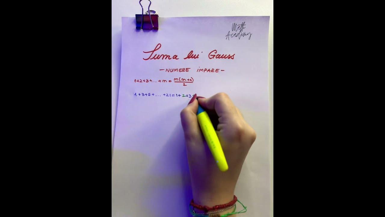 Dar Suma Lui Gauss Cu Numere IMPARE YouTube dar-suma-lui-gauss-cu-numere-impare-youtube