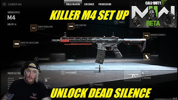 Modern Warfare 2 - The BEST M4 Set Up In The Beta & How To Unlock Dead Silence