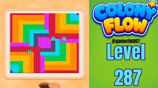 Colony Flow Level 287 hard level Walkthrough Solution 